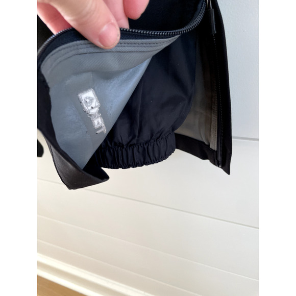 L.L.Bean kids snow pants shell black sz 14 TEK gator & zipper at hem unisex - Picture 6 of 11